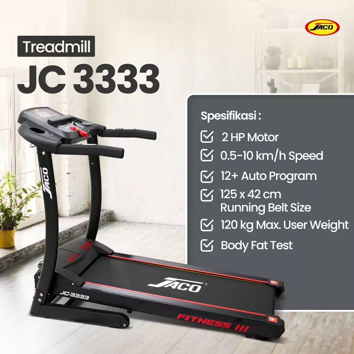 Treadmill JC 3333 - JACO
