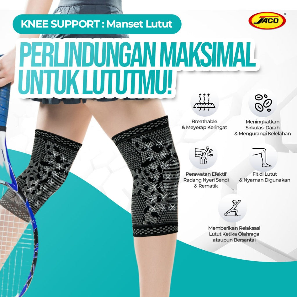 Manset Lutut Terapi Kesehatan Knee Support Knee Pad - JACO