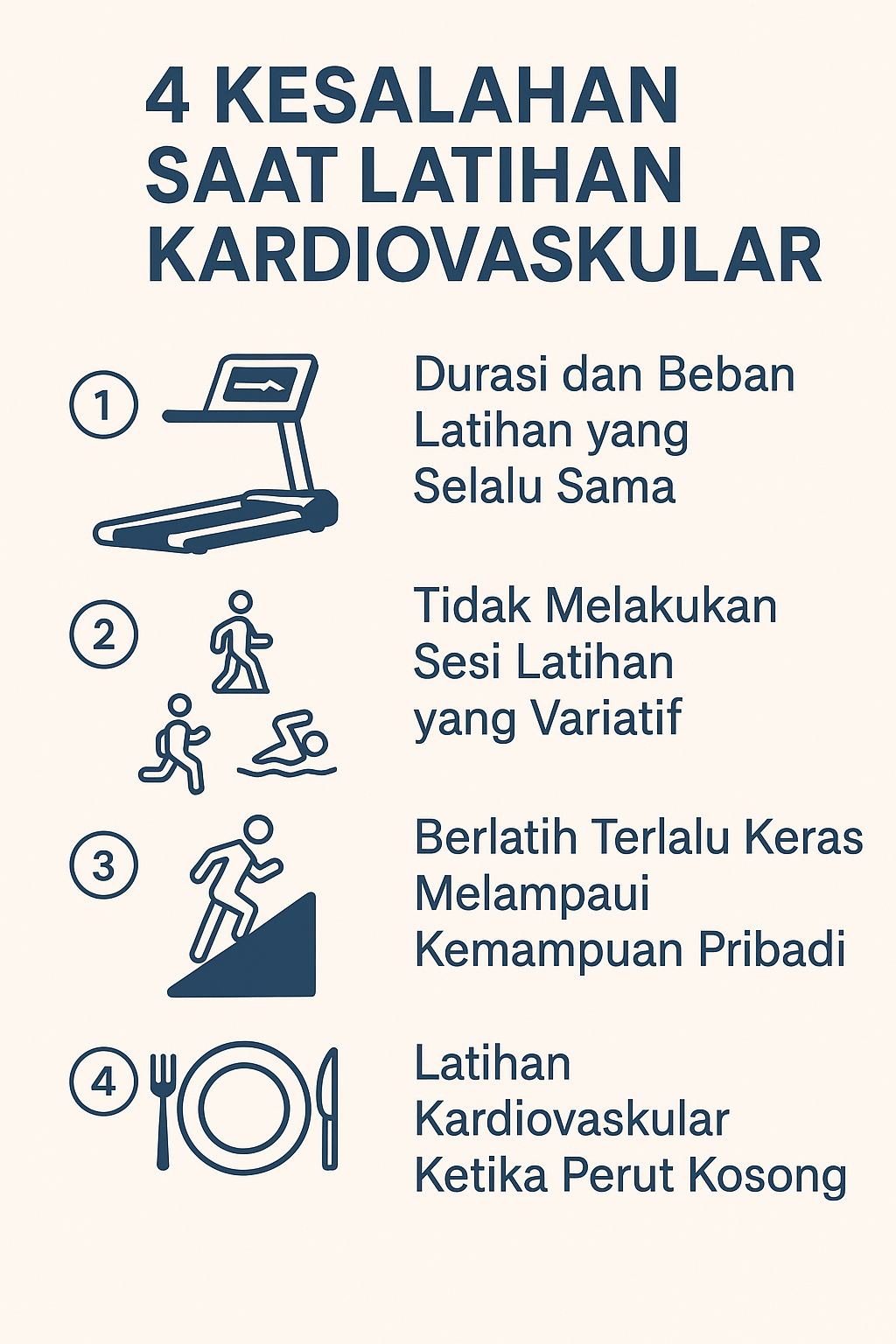 4 Kesalahan Yang Sering Terjadi Saat Latihan Kardiovaskular