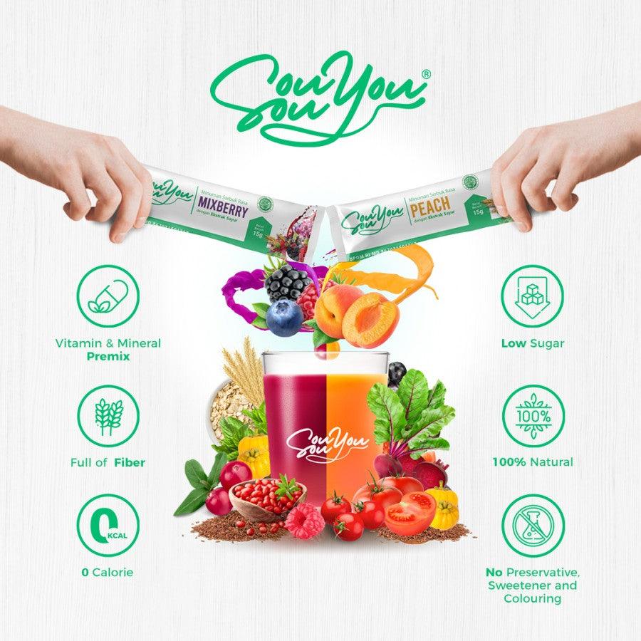 Sousouyou Enriching FIber Drink Minuman Detox 1 Sachet Suplemen Detox Jaco TV Shopping
