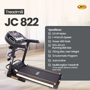 Treadmill JC 822 (Promo Cashback Bundling)