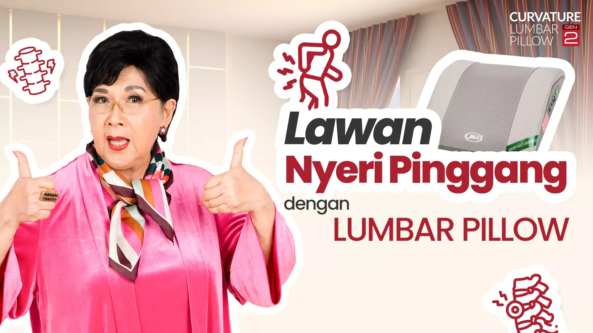 Cara kerja top lumbar pillow